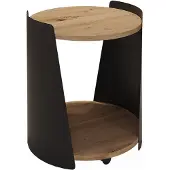 Vicco Couchtisch Lofta Schwarz 40 x 40 cm, Model 58702