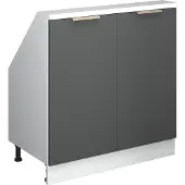 Vicco Dachschrägenschrank Rion Anthrazit-Gold 80 x 81.6 cm mit 2 Türen, Model 59738