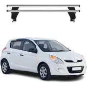 Menabo Dachträger Grundträger für Hyundai i20 2008-2014 Querträger Silber