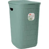 Kerbl Stefanplast, Wäschekorb Domus, 50L, Grün aus recyceltem