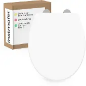 INSTMAIER Helma Duroplast WC-Sitz WHITE, mit Absenkautomatik und Schnellverschluss