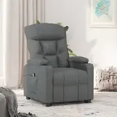 PUEAZU Relaxsessel Elektrisch Dunkelgrau Stoff - Fernseh- & Relaxsessel &44872