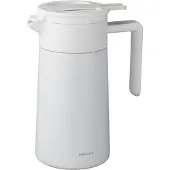 Hario doppelwandige Thermokanne mit Keramikbeschichtung, 600 ml – Weiß