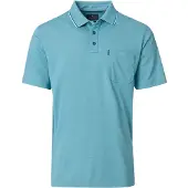 Casamoda Casa Moda - Herren Polo-Shirt unifarben in verschiedenen Farben (993106500), Größe:4XL, Farbe:türkis (397)
