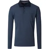 Casamoda Casa Moda - Herren Polo-Shirt Langarm (454385000), Größe:4XL, Farbe:Aqua bis Petrol (154)