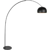 Anne Light & Home Stehlampe - schwarz - Curve - metall - bogenlampe - E27 - 4912ZW - Anne Lighting