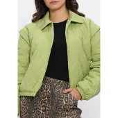 Ydence Damen Jacken Jacket Ramona - Groen - Größe L