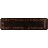 vidaXL Teppichläufer MARSA Schwarz 100 x 450 cm Polyester und PVC