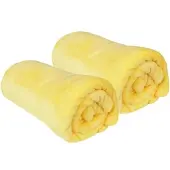 Bestlivings Kuscheldecke Celina 2er Pack Gelb 150 x 200 cm