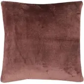 Bestlivings Dekokissen Kuschel Kissenbezug mit Reißverschluss 45 x 45 cm Braun
