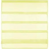 Bestlivings Bistrogardine Raffoptik mit Stangendurchzug Sky 100 cm x 110 cm Gelb