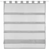 Bestlivings Sky Gardine Raffoptik Schlaufe 90 x 110 cm grau