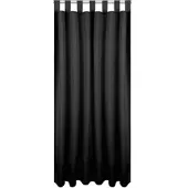 Bestlivings Dekoschal Ellen Schlaufen, 140x245 cm - Schwarz