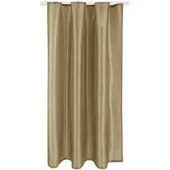 Bestlivings Gardine Blickdicht 140 cm x 245 cm Band Taupe Dunkel
