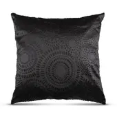 Bestlivings Dekokissen Punkte 60 x 60 cm Schwarz