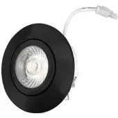 Koopman 6W IP44 Dimmbares LED Einbauleuchte Schwarz 2700K - IL-DC636DB