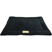 OEM Hundebett aus Fleece, schwarz, für Hundekäfige, 76 cm