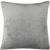 Bestlivings Dekokissen Kuschel Kissenbezug mit Reißverschluss 45 x 45 cm Grau