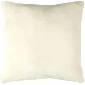 Bestlivings Dekokissen Kuschel Kissenbezug mit Reißverschluss 45 x 45 cm Champagner