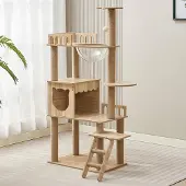 OEM Moderne houten Krabpaal mit Beobachtungsterrasse und Katenspielplatz