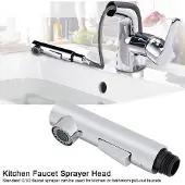 OEM Küchenarmatur mit Sprühkopf - Inox-Effekt - Umtausch-Accessoire für Küchenwannen.