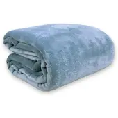 Bestlivings Kuscheldecke Teddy Fleece Sherpa Flanell 150 x 200 cm Blau