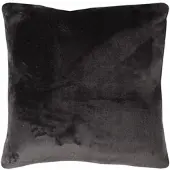 Bestlivings Dekokissen Kuschel Kissenbezug mit Reißverschluss 60 x 60 cm Schwarz