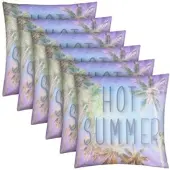 Bestlivings Outdoor Kissen mit Strandmotiv Hot Summer 6 Stück 6er Pack