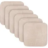 Bestlivings Stuhlkissen Struktur Creme 38 x 38 x 3 cm 6er Pack