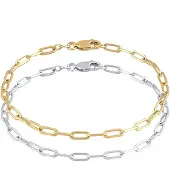 Elli Schmuckset 925 Sterling Silber in Zweifarbig | Gr.: 16 cm