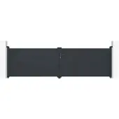 Casanoov Doppelflügeltor Aus Aluminium Eiger 400x115cm Grau