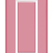 Bestlivings Schiebegardine Elena 3er Set ( 143 ) - Himbeere