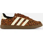 Adidas Sneaker SPORTSWEAR "BREAKNET SLEEK", Damen, Gr. 36, dusky bronze, cream weiß, gum5, Leder, Synthetik, Schuhe Sneaker, inspiriert vom Design des handball spezial