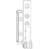 MACO Ecklager DT160, 12/20 mm, rechts, 160 kg, silber (227478)