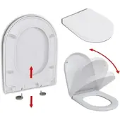Helloshop26 - WC-Sitz mit Absenkautomatik Schnellverschluss quadratisch weiß 02_0002892