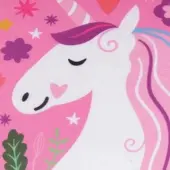 Bestlivings Kissenhülle 2er Pack Fotodruck 40 x 40 cm Einhorn Pink