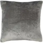 Bestlivings Dekokissen Kuschel Kissenbezug mit Reißverschluss 45 x 45 cm Anthrazit