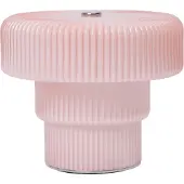 Ferm Living Ripple Portable Tischlampe, rosé, 10 cm, Glas - , dimmbar, Pink / Rosé, für Wohnzimmer, Glas