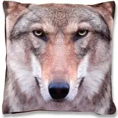 Bestlivings Kissenhülle 2er Pack Fotodruck 40 x 40 cm Wolf