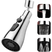 OEM Drehbarer Wasserhahn 360 Grad drehen silber flexibel