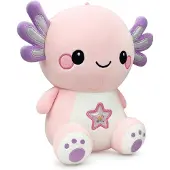 Landahl & Baumann Kuscheltier Axolotl 25 cm rosa – Weiches Plüschtier Stofftier