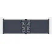 Casanoov Drehtor Arlberg 400x120cm Aluminium Grau & Tanker B250 Motorisierung