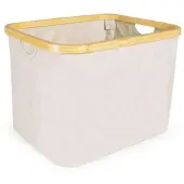 Osoltus Faltbox Wäschebox Wäschekorb Nelson Bambus Beige 40 cm
