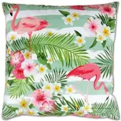 Bestlivings Kissenhülle 2er Pack Fotodruck 40 x 40 cm Flamingos