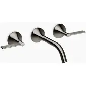 Dornbracht VAIA Waschtisch-Wandbatterie ohne Ablaufgarnitur, Hebelgriff, Ausladung 190mm, 36712819-19, Farbe: Dark Chrome