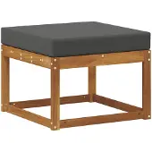 vidaXL Outdoor-Fußhocker Massivholz Akazie Natur