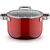 WMF Fusiontec Mineral Pro, Kochtopf mit Deckel, 20 cm, Passion Red 3201114099 4000530759948