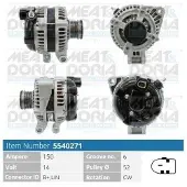 Meat Doria MEAT & DORIA 5540271 Lichtmaschine Generator LiMa 150A 14V für LAND ROVER Range Rover Sport (L320) Discovery IV (L319)