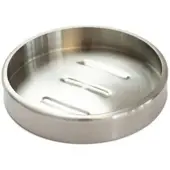 Bagnoxx Seifenschale für Feste Seife 11cm x 2cm Edelstahl Silber