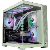 Thermaltake View 380 TG ARGB Matcha Green, Midi Tower, PC, Grün, ATX, micro ATX, Mini-ITX, SPCC, Gehärtetes Glas, Gaming